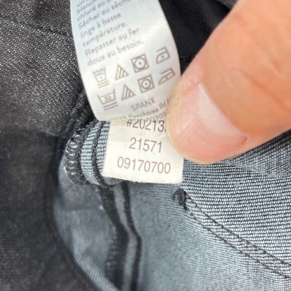 Spanx Skinny Jeans Women's S Black Distressed Jeggings Raw Hem Casual Capsule - Picture 9 of 10